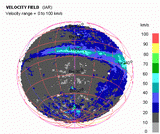 IAR - Velocity field = 0 to 100 Km/s