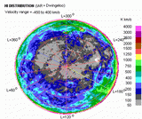 IAR + DWINGELOO - Velocity range = -450 to 400 Km/s